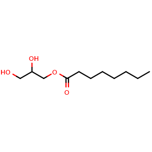 Chemical structure of Monoctanoin , CAS 502-54-5, AChemBlock Z238554