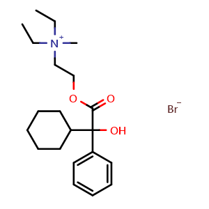 Chemical structure of Oxyphenonium bromide , CAS 50-10-2, AChemBlock Z238555