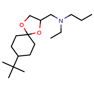 Chemical structure of Spiroxamine , CAS 118134-30-8, AChemBlock Z238577