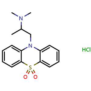 Chemical structure of Dioxopromethazine hydrochloride , CAS 15374-15-9, AChemBlock Z238582