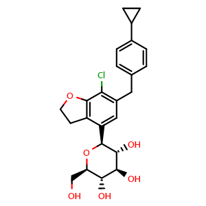 Chemical structure of Enavogliflozin , CAS 1415472-28-4, AChemBlock Z238591
