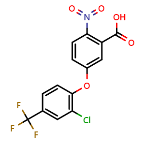 Chemical structure of Acifluorfen , CAS 50594-66-6, AChemBlock Z238612