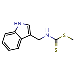 Chemical structure of Brassinin , CAS 105748-59-2, AChemBlock Z238624