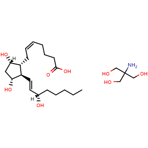 Chemical structure of Dinoprost tromethamine salt , CAS 38562-01-5, AChemBlock Z238638