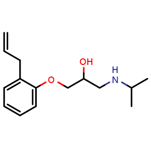Chemical structure of Alprenolol , CAS 13655-52-2, AChemBlock Z238639