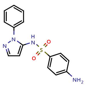 Chemical structure of Sulfaphenazole , CAS 526-08-9, AChemBlock Z238641