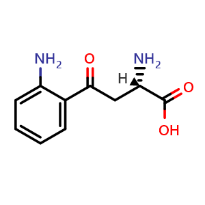 Chemical structure of L-Kynurenine , CAS 2922-83-0, AChemBlock Z238655