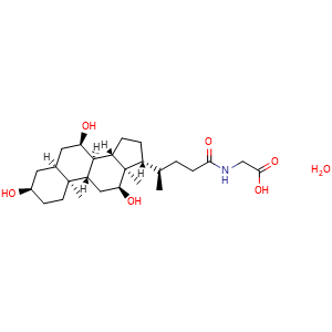 Chemical structure of Glycocholic acid hydrate , CAS 1192657-83-2, AChemBlock Z238678