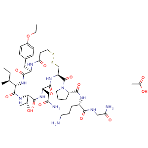 Chemical structure of Atosiban acetate , CAS 914453-95-5, AChemBlock Z238682