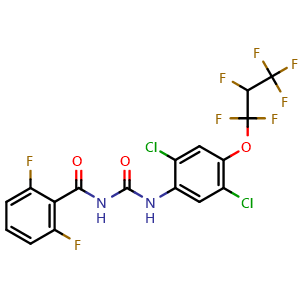 Chemical structure of lufenuron , CAS 103055-07-8, AChemBlock Z238699