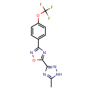 5-(5-methyl-1H-1,2,4-triazol-3-yl)-3-[4-(trifluoromethoxy)phenyl]-1,2,4-oxadiazole