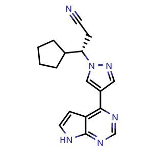 Chemical structure of S-Ruxolitinib , CAS 941685-37-6, AChemBlock Z238726