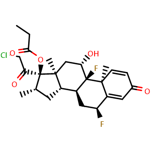 Chemical structure of Halobetasol (propionate) , CAS 66852-54-8, AChemBlock Z238758