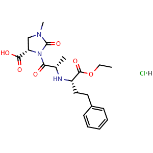 Chemical structure of Imidapril hydrochloride , CAS 89396-94-1, AChemBlock Z238760