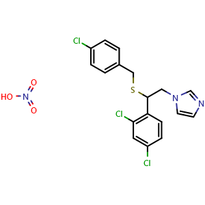 Chemical structure of Sulconazole mononitrate , CAS 61318-91-0, AChemBlock Z238773