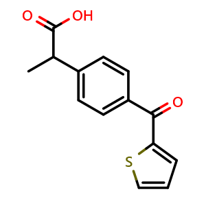 Chemical structure of Suprofen , CAS 40828-46-4, AChemBlock Z238774