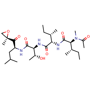 Chemical structure of Epoxomicin , CAS 134381-21-8, AChemBlock Z238787