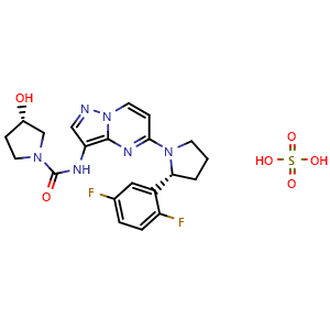Chemical structure of Larotrectinib sulfate , CAS 1223405-08-0, AChemBlock Z238791
