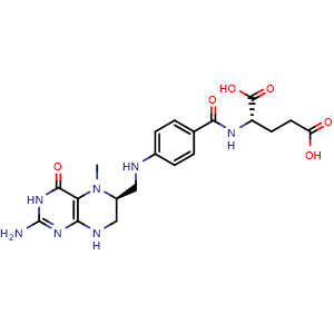 Chemical structure of Levomefolic Acid , CAS 31690-09-2, AChemBlock Z238808