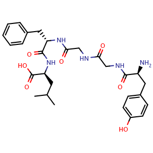 Chemical structure of [Leu5]-Enkephalin , CAS 58822-25-6, AChemBlock Z238817