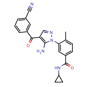 Chemical structure of Acumapimod , CAS 836683-15-9, AChemBlock Z238830