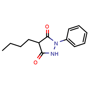 Chemical structure of MOFEBUTAZONE , CAS 2210-63-1, AChemBlock Z238848