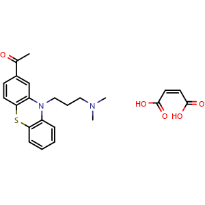 Chemical structure of ACEPROMAZINE MALEATE , CAS 3598-37-6, AChemBlock Z238850