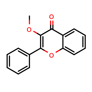 Chemical structure of 3-Methoxyflavone , CAS 7245-02-5, AChemBlock Z238858