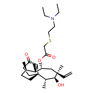 Chemical structure of Tiamulin , CAS 55297-95-5, AChemBlock Z238862