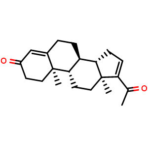 Chemical structure of 16-Dehydroprogesterone , CAS 1096-38-4, AChemBlock Z238863