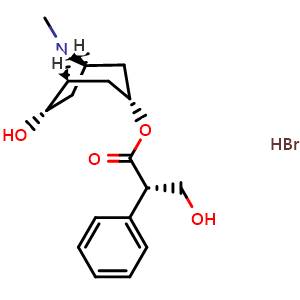 Chemical structure of Anisodamine Hydrobromide , CAS 55449-49-5, AChemBlock Z238874