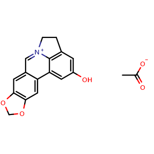 Chemical structure of Lycobetaine acetate , CAS 61221-41-8, AChemBlock Z238875
