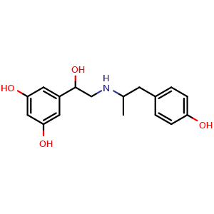 Chemical structure of Fenoterol , CAS 13392-18-2, AChemBlock Z238876