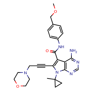Chemical structure of Vepafestinib , CAS 2129515-96-2, AChemBlock Z238920