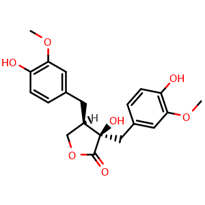 Chemical structure of (+)-Nortrachelogenin , CAS 61521-74-2, AChemBlock Z238945