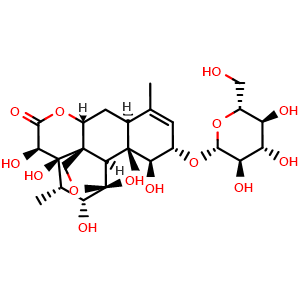 (1beta,2alpha,11beta,12alpha,15beta)-11,20-Epoxy-2-(beta-D-glucopyranosyloxy)-1,11,12,14,15-pentahydroxypicras-3-en-16-one