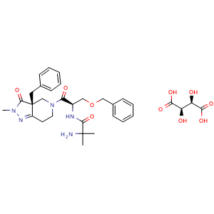 Chemical structure of Capromorelin Tartrate , CAS 193273-69-7, AChemBlock Z238966