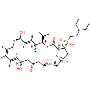 Chemical structure of Dalfopristin , CAS 112362-50-2, AChemBlock Z238975